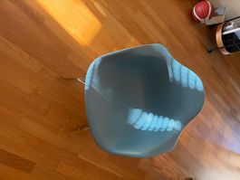 Eames Plastic Armchair RAR Schaukelstuhl verchromt