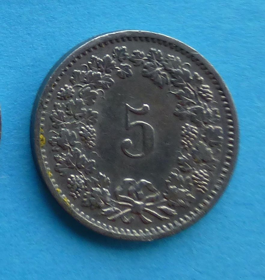 Tutti le monete: 5 Rappen 1971 – Usato da Niederglatt ZH venduto da Viktor1949