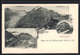 Furkapass, Hotel Furkablick, Rhonegletsc