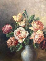 💐52.5 cm breitx 60.5 cmhoch/ Ölgemälde Rosenstillleben