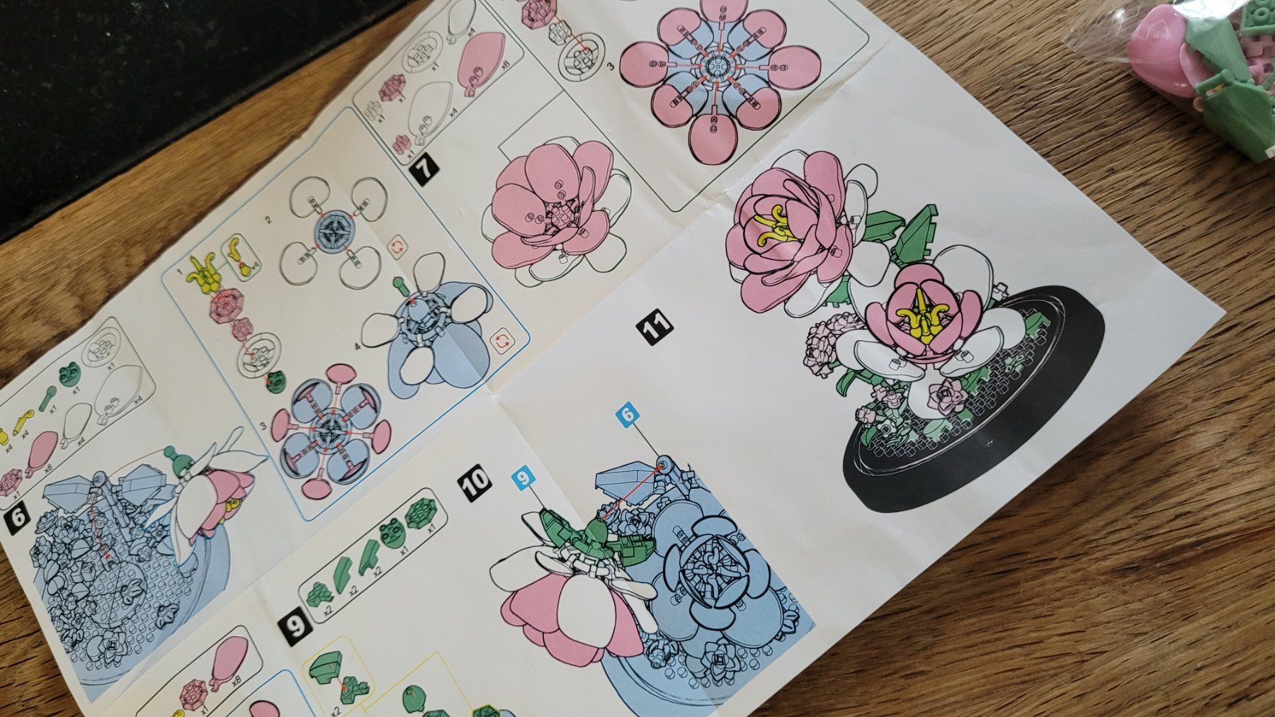 Kit di costruzioni: Jolies fleurs a monter – Nuovo e nell'imballaggio originale da Saxon venduto da Sebdem