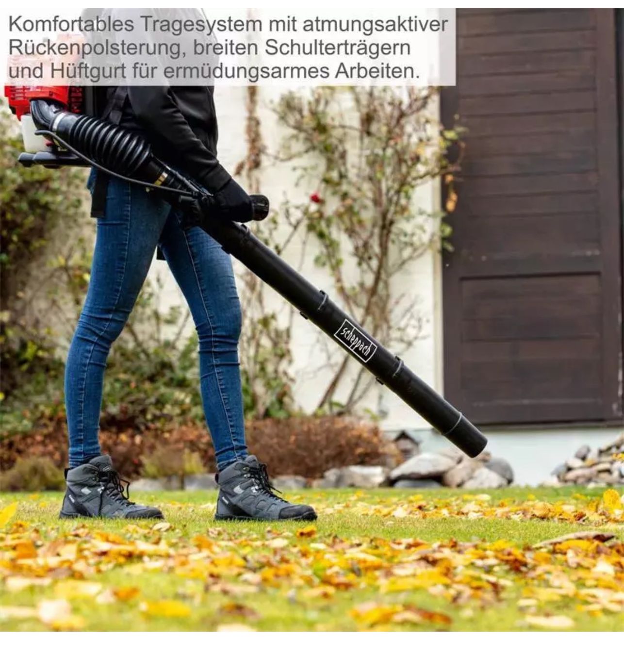 Soffiatori & Aspiratori per foglie: Scheppach Backpack Benzin Laubbläser LB5200BP, 51,7 cm³, – Nuovo e nell'imballaggio originale da Amriswil venduto da JaJa-Express 6
