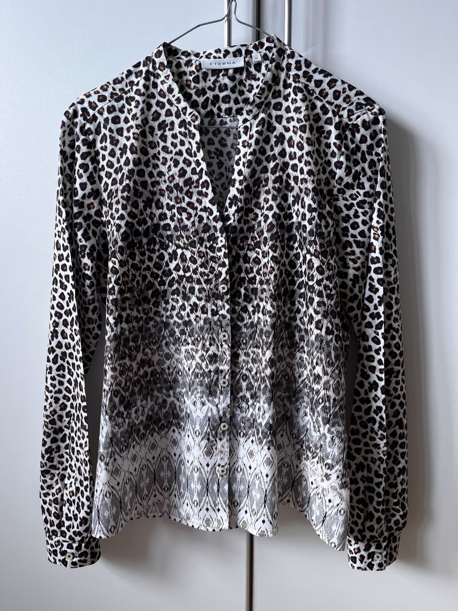Eterna Camicette: Eterna Bluse Tigermuster Gr. 36 – Usato da Zürich venduto da Kleanthy
