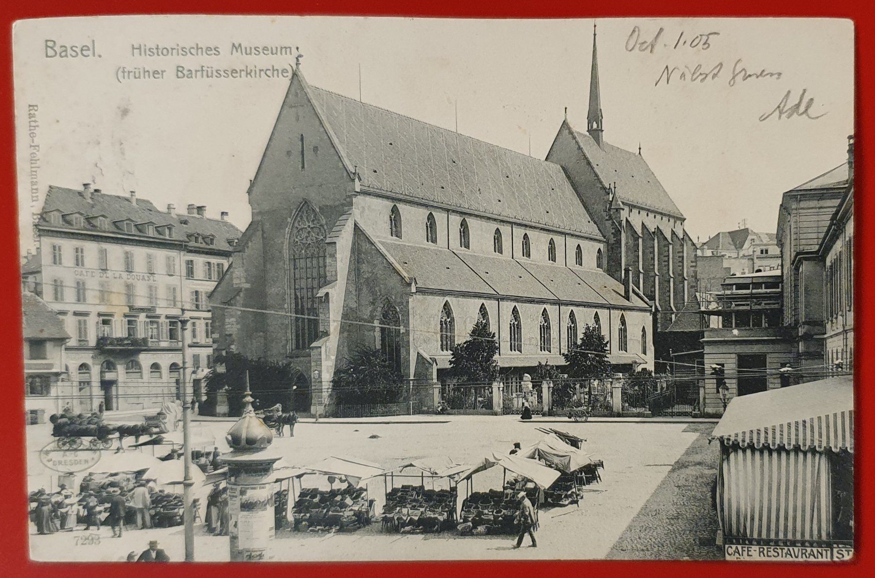 Cartoline postali: Basel 1905 - Historisches Museum – Usato da Kreuzlingen venduto da Rschweiz1