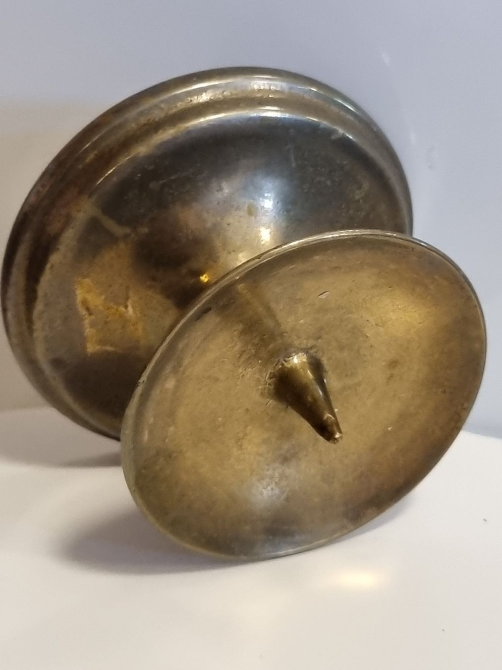 Kerzenständer: Vintage Messing Kerzenhalter mit Dorn – Gebraucht aus Scharnachtal von devin03 5