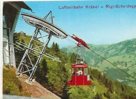 Rigi Scheidegg SZ 4 Bild AK mit Kräbelbahn,Rigi Hüsli ca1980