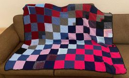 Handgestrickte Decke