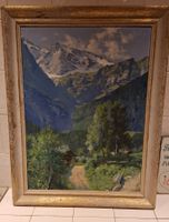 Ölgemälde "Le Mont-Ruan" signiert, gerahmt