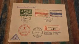 1939 Flugbrief Zürich -Genf. Rotkreuz