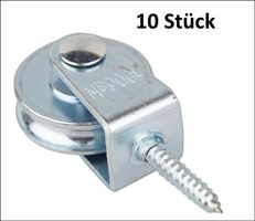 10 Stk. Vogelrolle verz. 30 mm Stahlrolle. Gratis Lieferung!