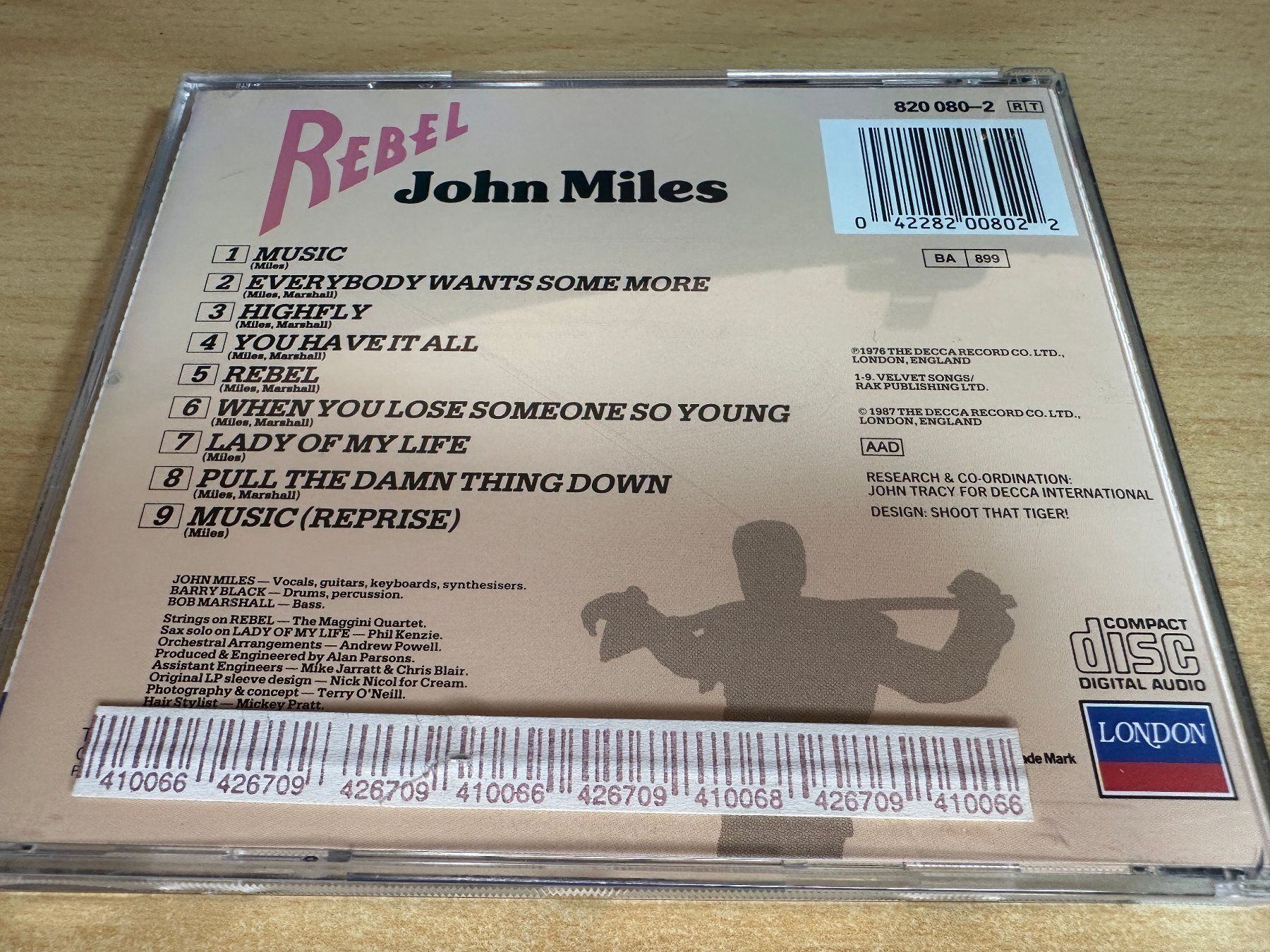CD: Y3 John Miles – Rebel – Usato da Rikon im Tösstal venduto da Alpenmutz 1