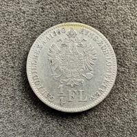 1/4 Florin Silber Österreich 1860