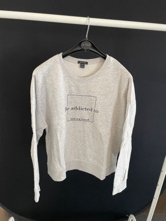 Grauer AMISU Sweater XL Sweatshirt Pulli Damen