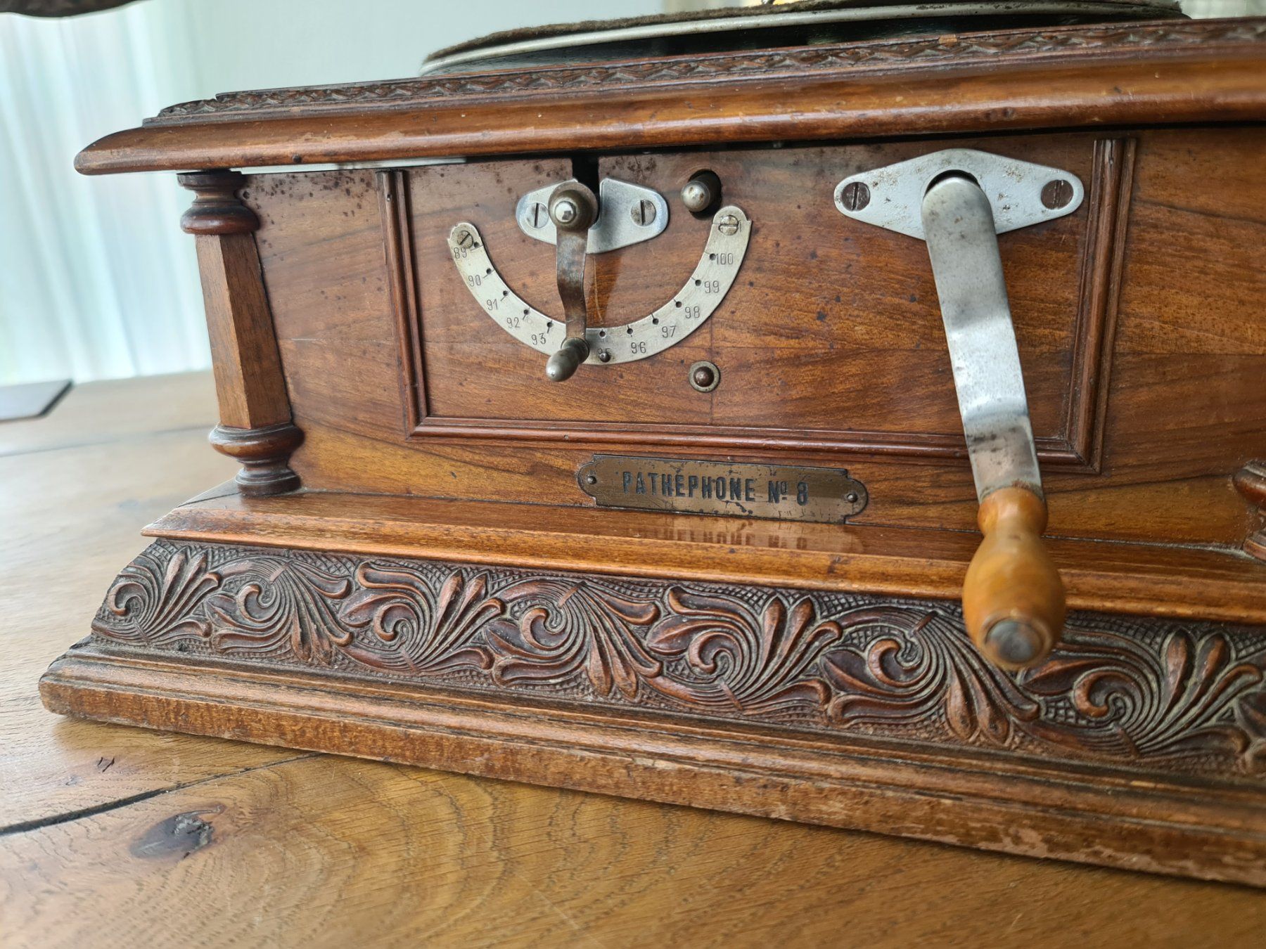 Pathé Giradischi: Grammophon Pathéphone Nr. 8 – Usato da Hüntwangen venduto da Scarciglias-Antiques 3