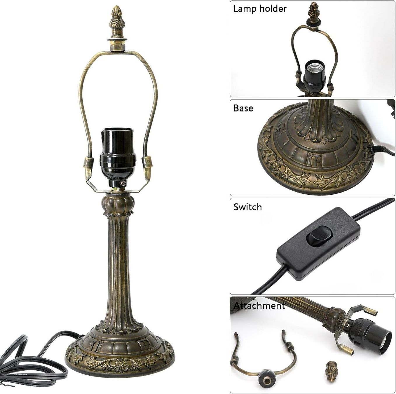 Lampade: Tiffany Tischlampe Kirschblüten Buntglas E27 – Nuovo e nell'imballaggio originale da Hundwil venduto da pak_7zvn 3