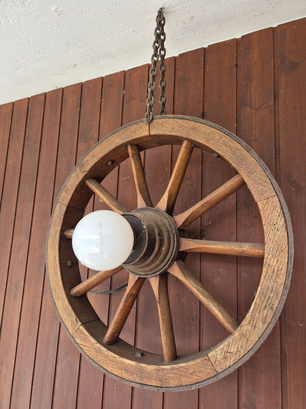 Lampade: Wandlampe aus altem Wagenrad – Usato da Triengen venduto da rog_2csz 1