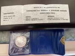 Italie, 500 lire 1974 Argent, Guglielmo Marconi