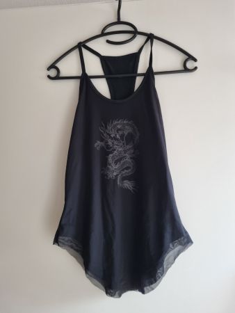 Sommer Top mit Drachen Muster, Grösse 36/S