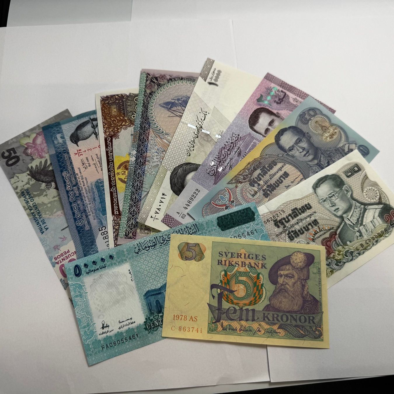 Banconote: Lot 10 Stück Banknoten UNC – Usato da Reitnau venduto da tb-muenzen