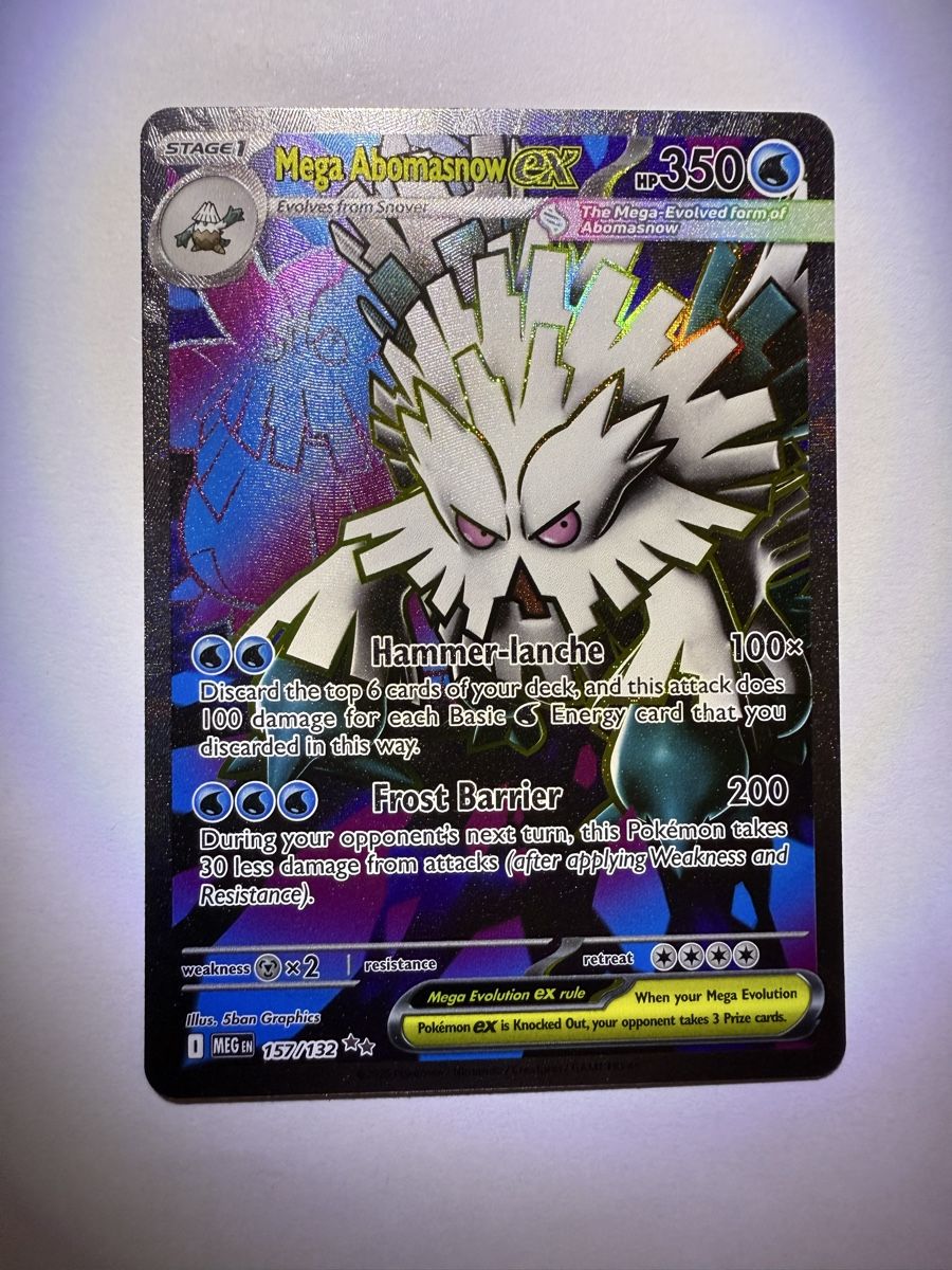 Pokémon Carte collezionabili: Pokémon Mega Abomasnow EX 157/162 MINT – Nuovo (secondo la descrizione) da Riddes venduto da Luan1959