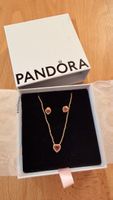 Ensemble Pandora Plaqué Or Rose - Cœur Étincelant 💖