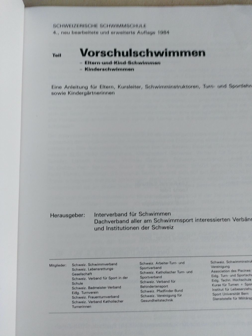 Libri: VORSCHULSCHWIMMEN – Usato da Brugg AG venduto da olamim 1