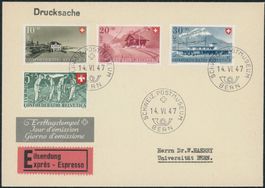 1947 - Pro Patria - Ersttagsbrief FDC ET - Haerry