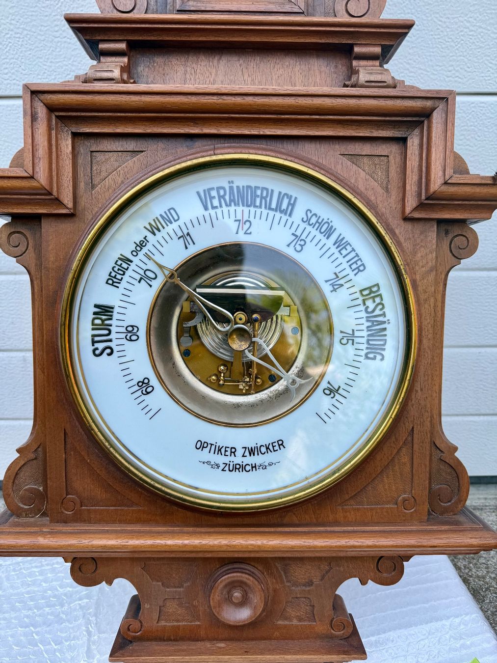 Sonstige antike Technik & Geräte: Barometer mit Thermometer alt – Gebraucht aus Mogelsberg von Zades 2
