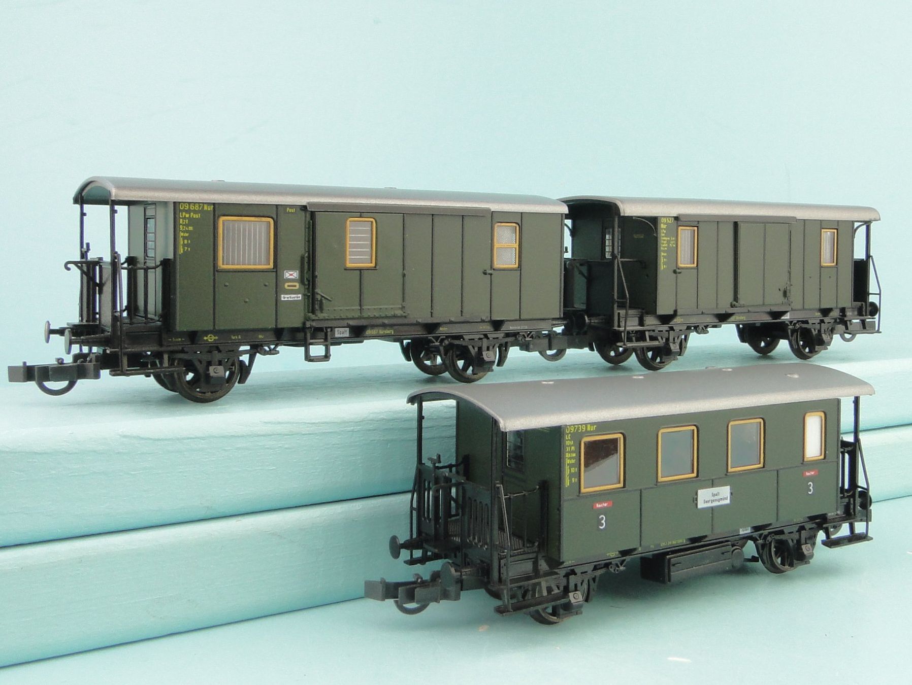 Roco Modellini di ferrovie: Roco H0 3 X  Länderbahnwagen – Usato da Bülach venduto da cann11