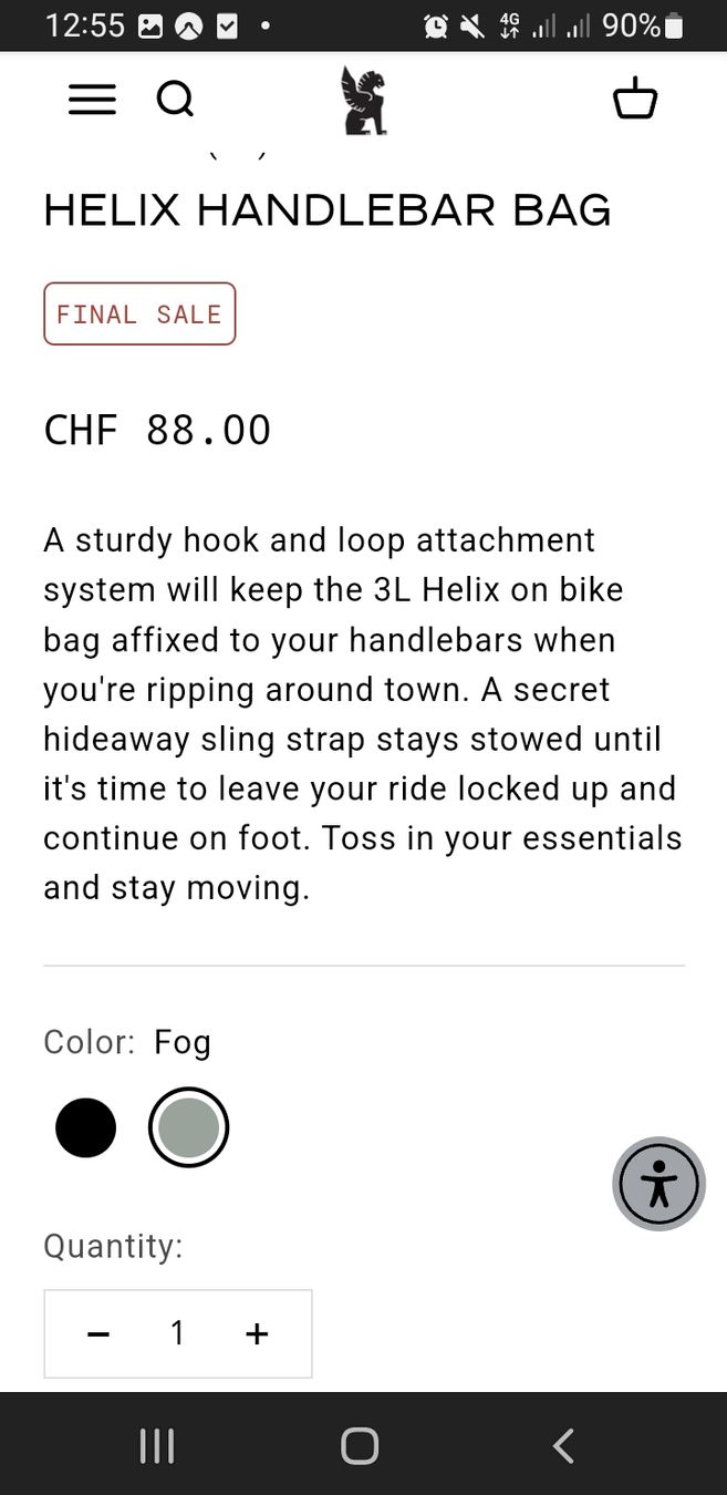 Ersatzteile: Chrome Helix handelbar sling bag – Neu und originalverpackt aus Lausanne von Esbraf1 5