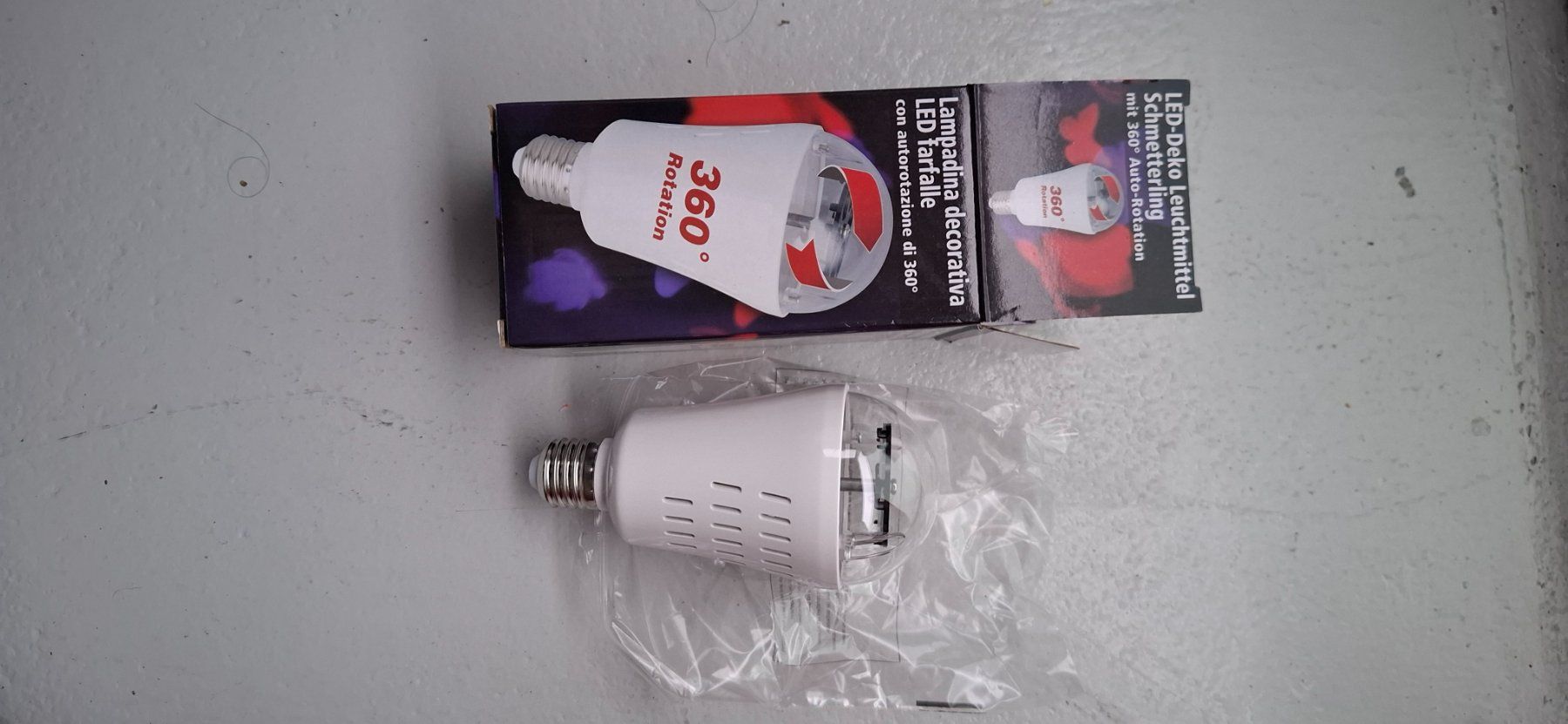 Lampade: LED-Deko Leuchtmittel Schmetterling – Nuovo e nell'imballaggio originale da Basel venduto da Dawid1713