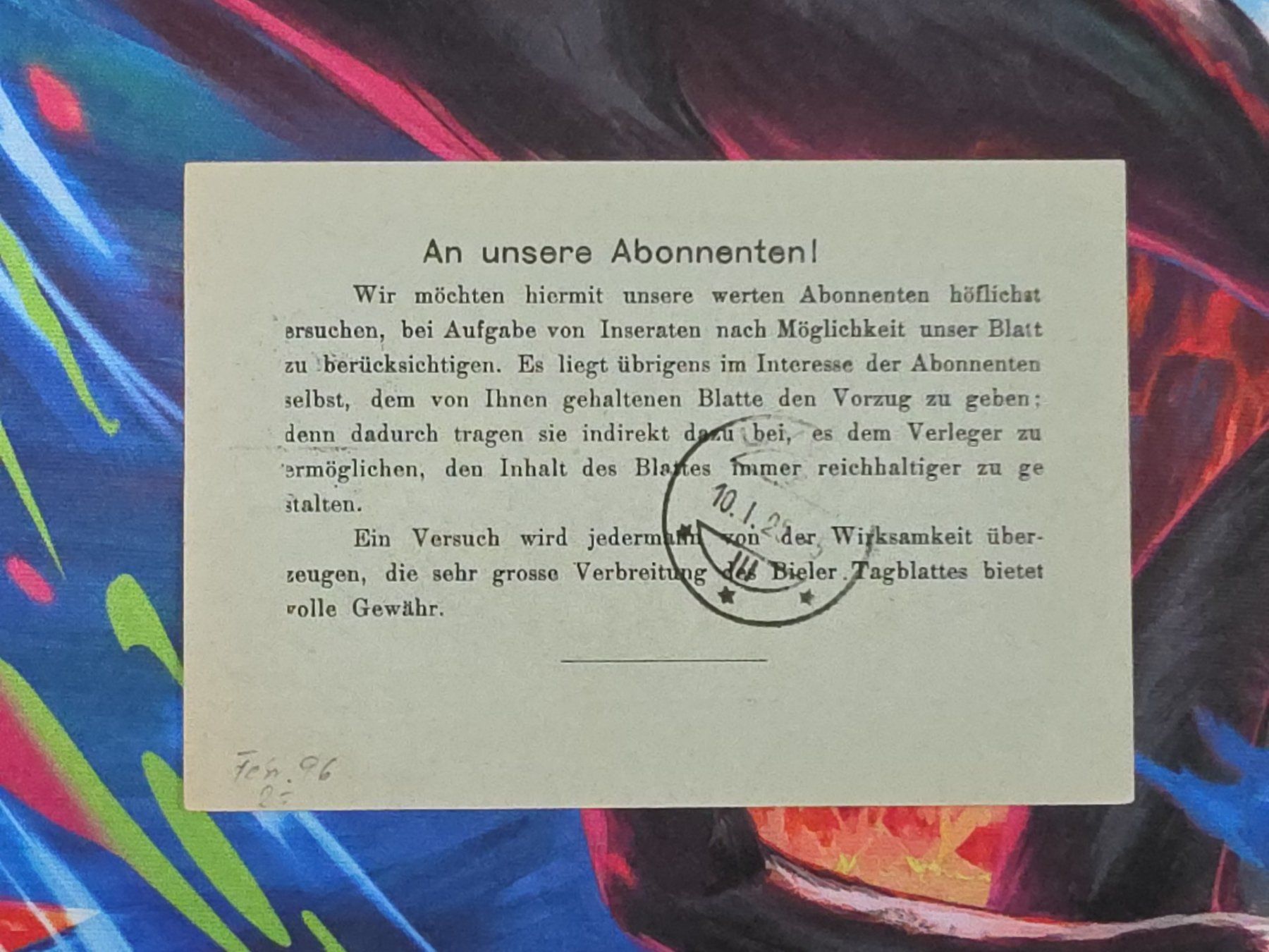 Tutti i francobolli: CL26 Document + Timbre Suisse 1925 – Usato da Cousset venduto da Patrick_Collections 1