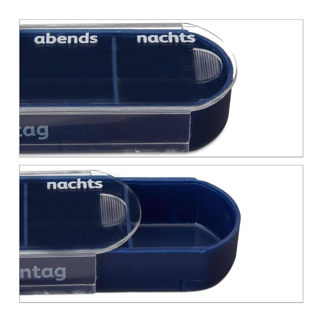 Contenitori & Simili: Pillendose 7 Tage 4 Fächer weiss-blau – Nuovo e nell'imballaggio originale da Gerlafingen venduto da Tsuru 4