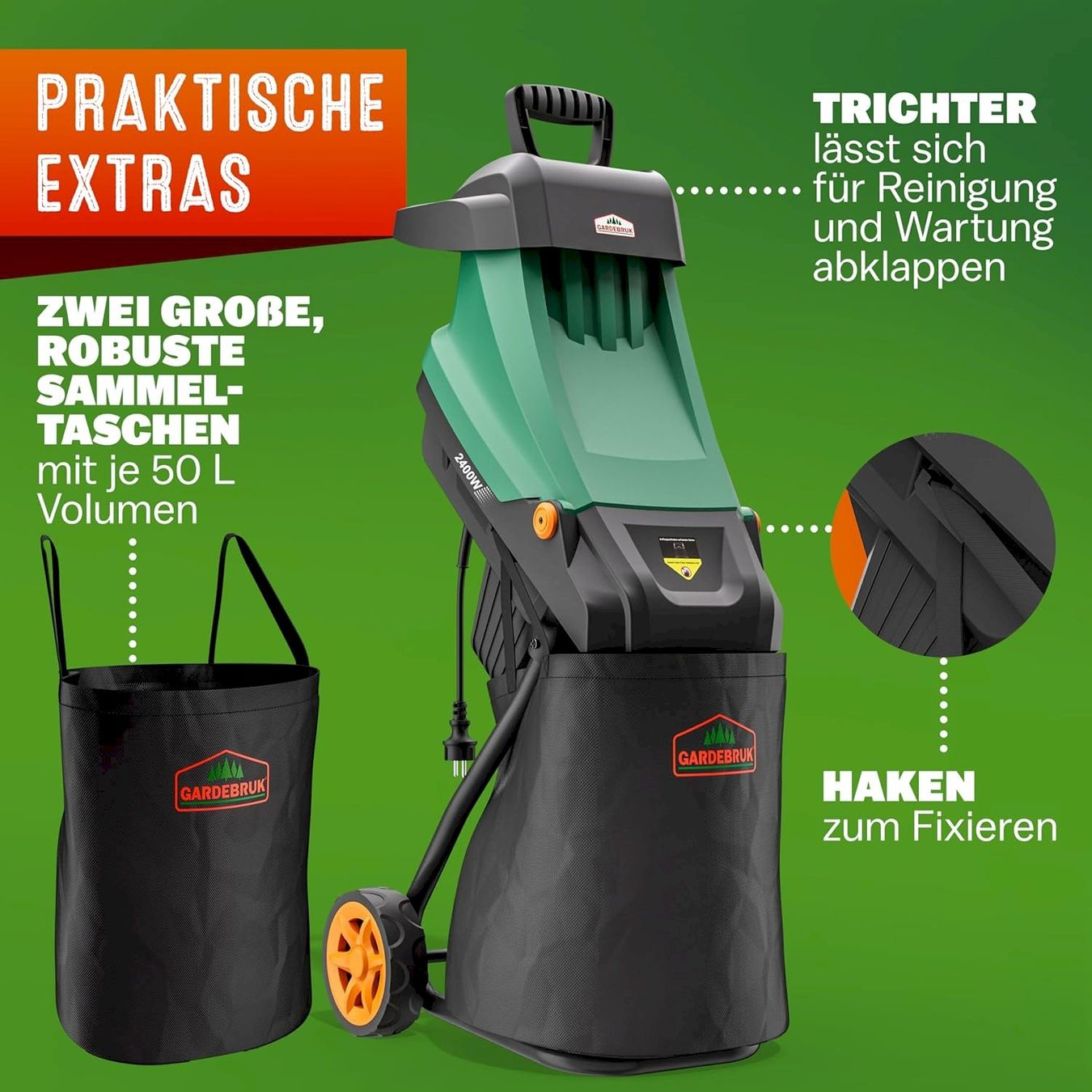 Trinciatrici: GARDEBRUK Messerhäcksler 3100 W – Nuovo e nell'imballaggio originale da Bottighofen venduto da zaap 7