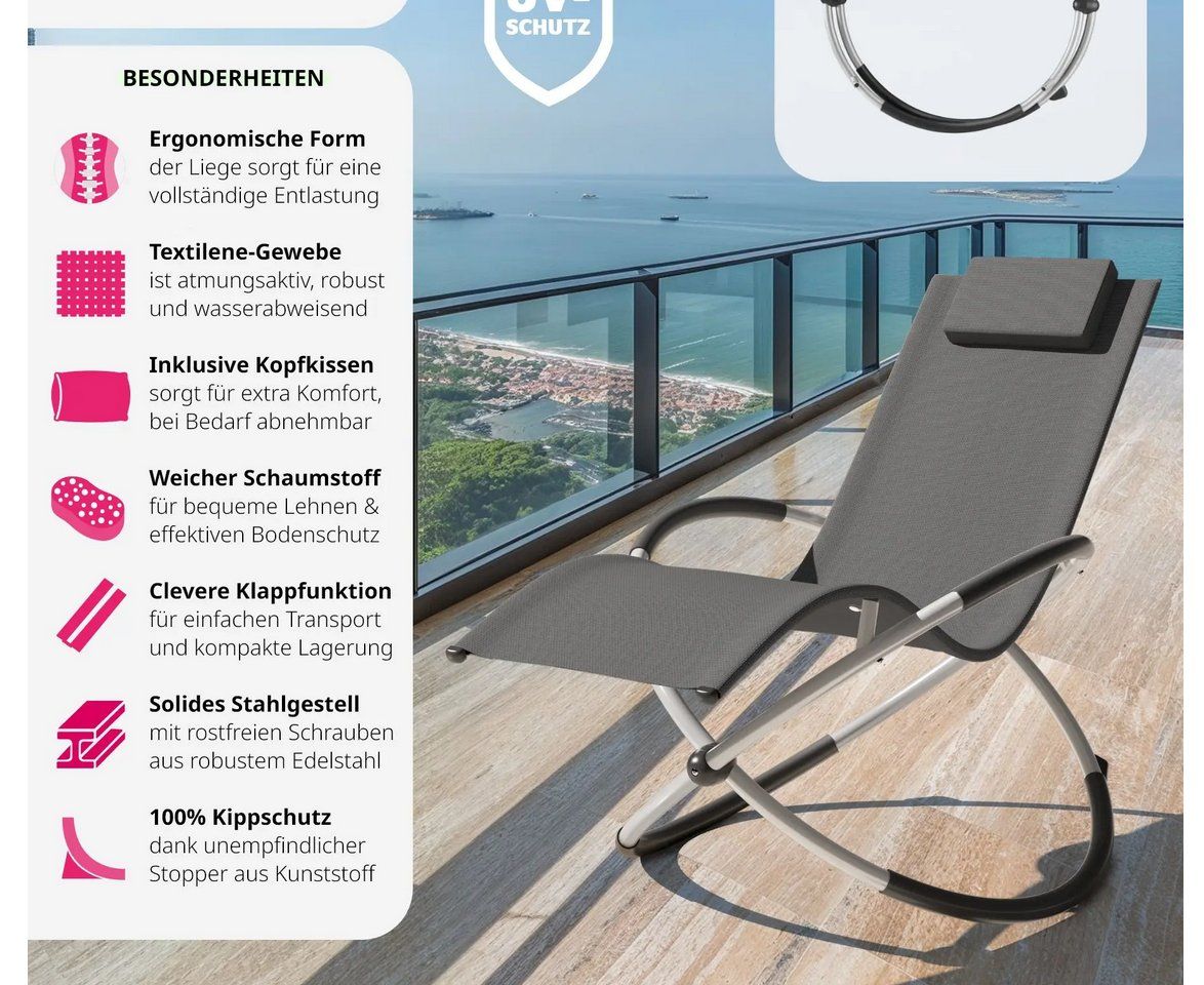 Sedie a sdraio: Sonnenliege Paulina beige – Nuovo (secondo la descrizione) da Steinhausen venduto da Retourenprofis 1