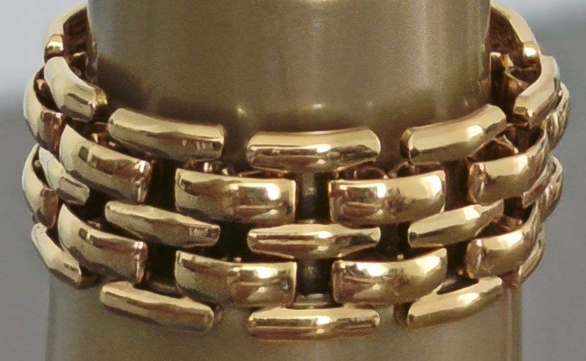Ringe: Gliederring im klassischen Panther- oder Backstein - Design – Gebraucht aus Zürich von Tanteemma369 1