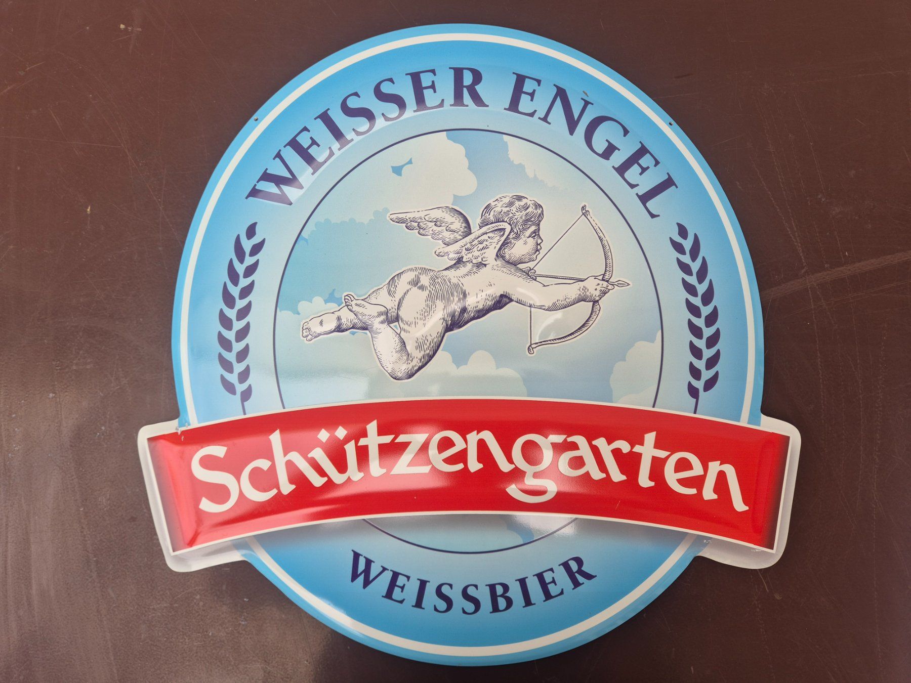 Insegne: Bier Brauerei Schützengarten Blechschild – Usato da St.Gallen venduto da Stocken64