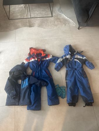 Kinder Ski-Anzug Set, Winter Jacke, Handschuhe, Top! (52)