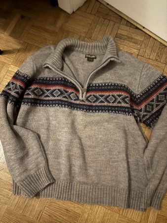 Cosy Winter Jumper with Zip, Size M, Good Condition