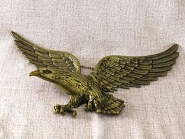 Vintage Mid-Century Wanddeko – Goldener Adler – Messing