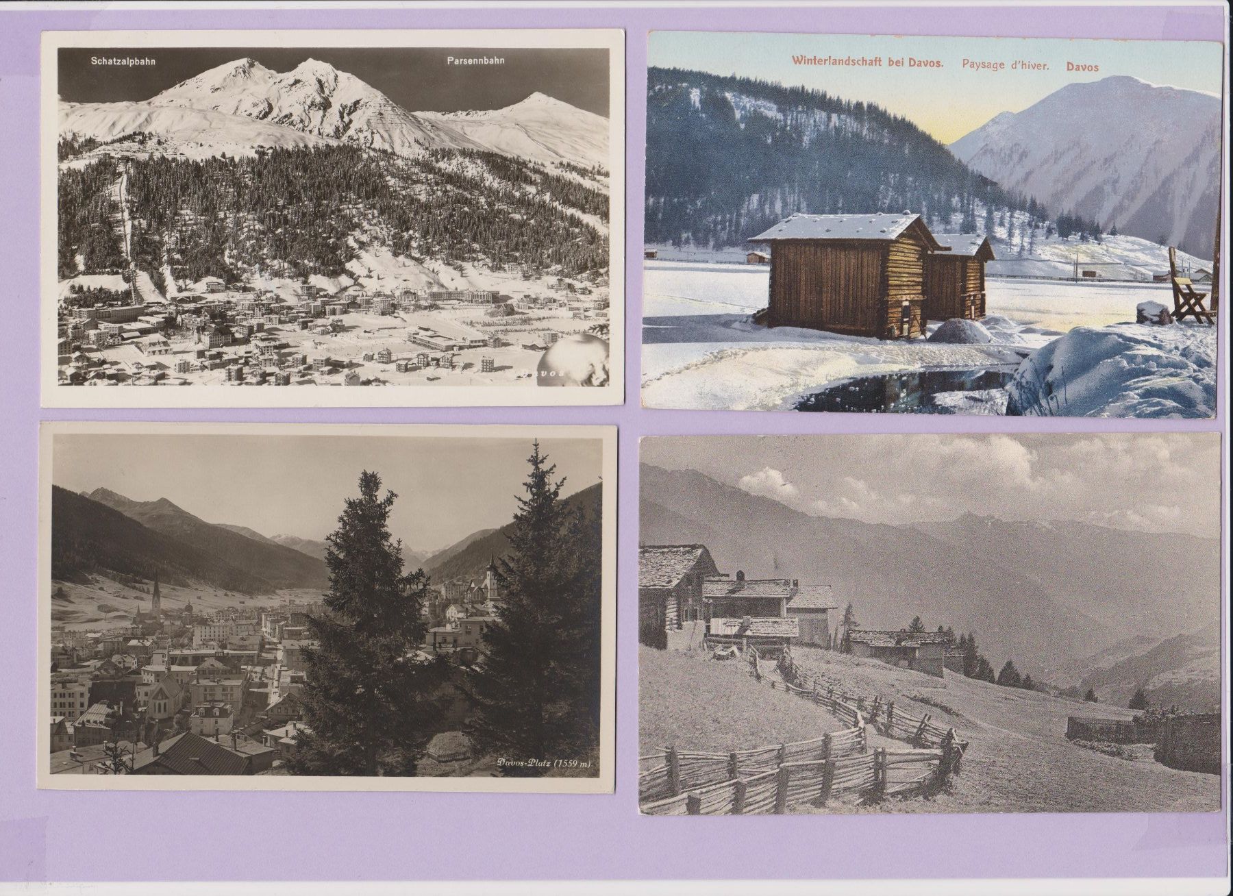 Cartoline postali: DAVOS   -   16 alte Ansichtskarten – Usato da Vitznau venduto da Ropaku 2