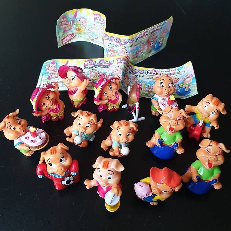 Statuette: Ü-Eier Figuren Pinky Piggys 2000 – Usato da Urnäsch venduto da Nakamotix