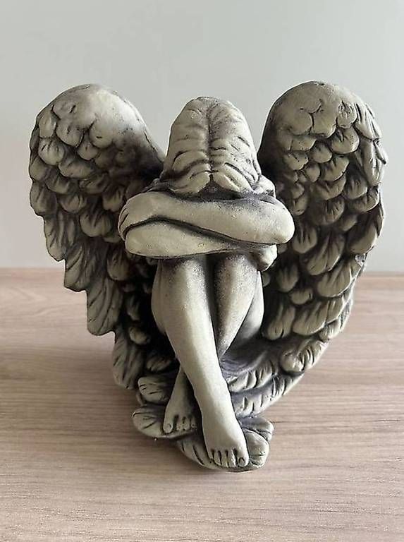 Statuette: Engel in Flügel, Stein – Usato da Untersiggenthal venduto da GiuseppinaM