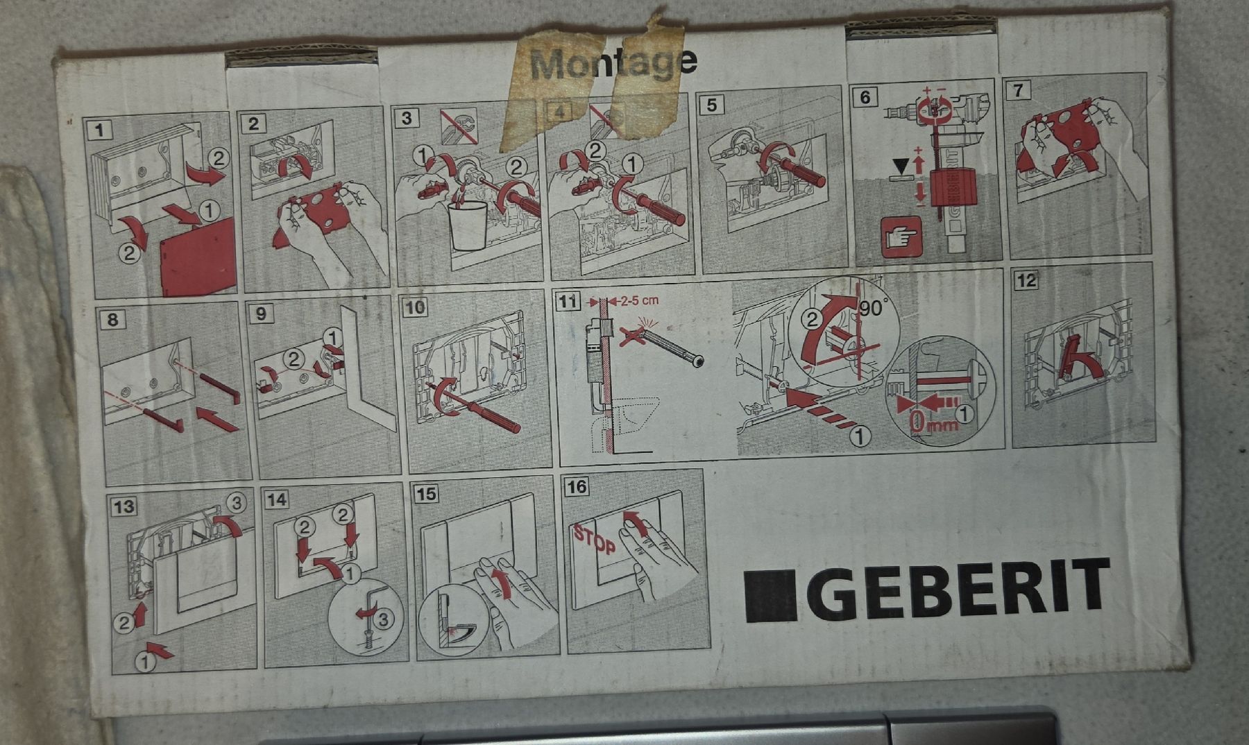 Geberit WC: Geberit plaque WC , ( Duofix selon modèle)  – Nuovo e nell'imballaggio originale da Val-d'Illiez venduto da chr_svp2 2