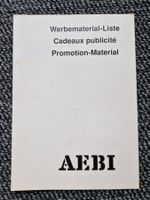 Original Aebi Werbematerial Liste