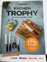 VIER (4) VOLLE SAMMELKARTEN "KÜCHENTROPHY" von COOP