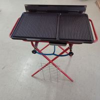 Planchagrill, Hamburgergrill , Campinggrill Gusseisenplatten