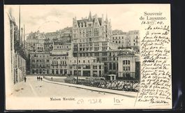 AK Lausanne, Maison Mercier, 1904