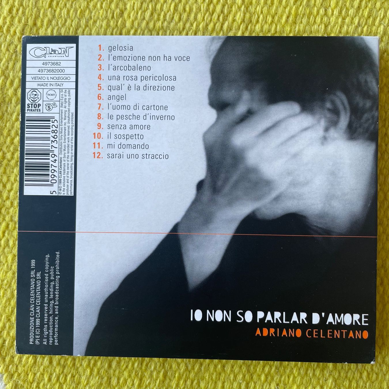 CD: ADRIANO CELENTANO-IO NON SO PARLAR D‘AMORE – Usato da Rorschacherberg venduto da CD-Roli 2