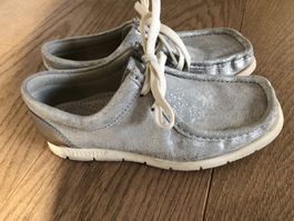 Sioux Schnürschuhe Damen Grashopper silbern Gr. 36
